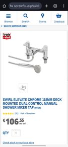 SWIRL Elevate Bath Shower Mixer