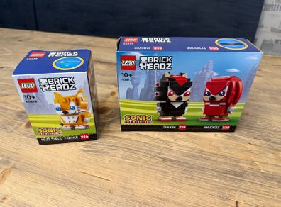 Lego Sonic the Hedgehog Brickheadz 40628 and 40672