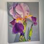 Violet Iris | Oil Painting on canvas Image 3