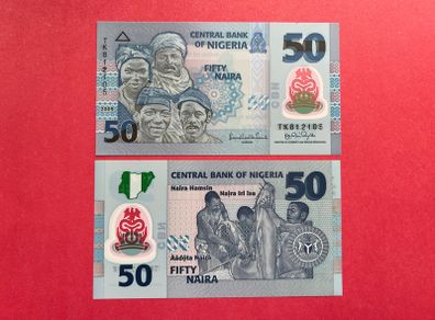 Nigeria   50. Naira  2009. Polymer / Plastic.  (uncirculated )