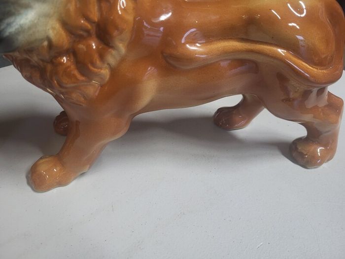 Pair Staffordshire Standing Lions