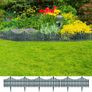 Lawn Edgings 17 pcs Anthracite 10 m PP Image 6