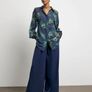 Brand new with tags attached UK30 Joanna Hope Blue Wide Leg Trousers Image 4