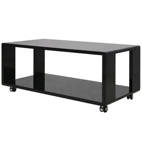 High Gloss Coffee Table Black