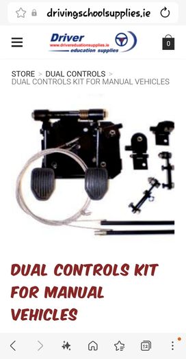 dual controls (driving instructor)