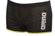 Arena Square Cut Drag Suit Swim Shorts Black Size L 36 waist