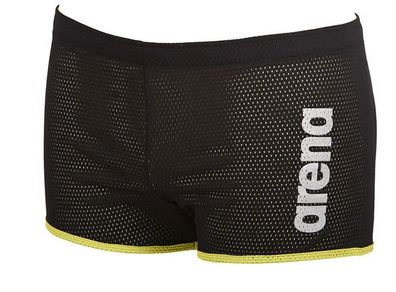 Arena Square Cut Drag Suit Swim Shorts Black Size L 36 waist