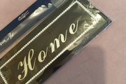 Home mirrored adhesive door plaque