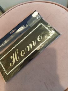 Home mirrored adhesive door plaque