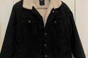 Denim warm jacket
