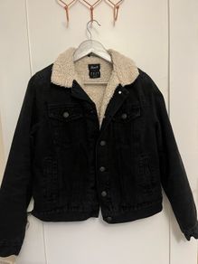 Denim warm jacket