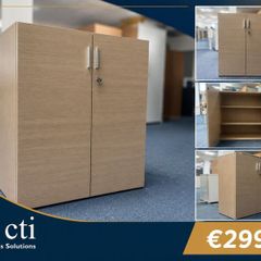 NEW Light Beech Storage Cabinets