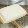 Ergonomic Rocking Knee Stool for Home Office, to Improve Posture, Cream Image 2
