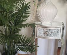 mirrored side table