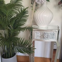 mirrored side table