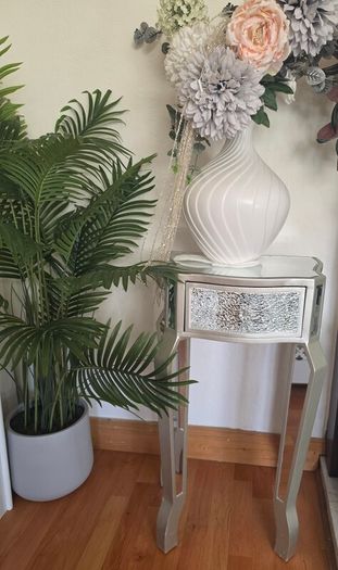 mirrored side table