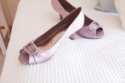 Lunar Elegance Peeptoe Shoes - Size 5