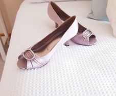 Lunar Elegance Peeptoe Shoes - Size 5