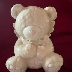 Vintage Russ Berrie "Angel Teddy" Piggy Bank