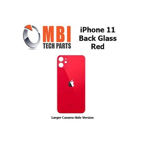 iPhone 11 Back Glass Replacement Rear Battery Cover with Adhesive Red