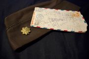 WW2 American Cap and letter from New Guinea 1944