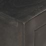 Bedside Cabinet Black and Gold 40x30x50 cm Solid Mango Wood Image 3