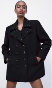 Zara Manteco Wool blend coat