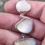 Art Deco Mother of Pearl Sterling Silver Bracelet Image 3
