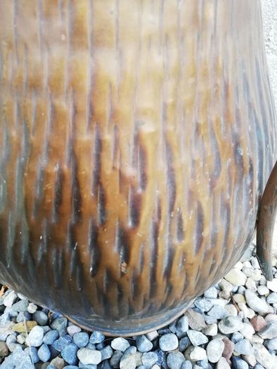 Vintage '60 tall Copper Vase/ Umbrella Holder Hand Hammered
