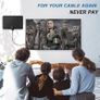 TV Aerial Indoor, TV Aerial with 250+ Miles Long Range Reception, Indoor TV Aerial for Freeview TV Support 4K 1080P Local HDTV Channels, Contains 13 ft Image 2