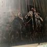 PAINTING Untitled (Forest Scene with Deer and Central Insectoid Motif) Image 5