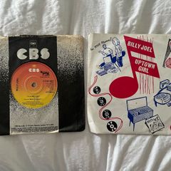 2x Billy Joel 7" Singles Uptown Girl and My Life