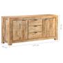 Sideboard 175x40x75 cm Rough Mango Wood Image 7