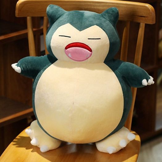 Pokemon Snorlax Angry Plush Stuffed Toy 25cm