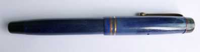 Parker Duofold 34 Fountain Pen (1930s) - Blue Lapis, Button Filler, Fine Parker Duofold Nib