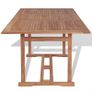 Garden Table 180x90x75 cm Solid Teak Wood Image 4