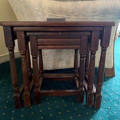 Wooden nest of tables