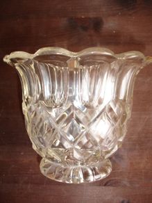 Molineaux Webb & Co,  Press Glass Sugar Basin pattern 418, c. 1860