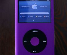 Apple iPod Classic 7th Gen Custom 256GB SD Purple