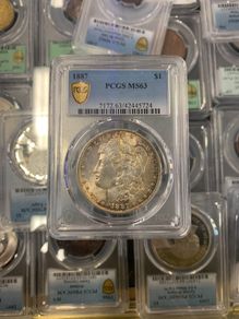 USA 1887 Morgan dollar PCGS ms63 stunning