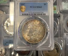 USA 1887 Morgan dollar PCGS ms63 stunning