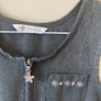 M&S grey pinafore (as new) age 8-9 Image 2