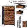 Chest of Drawers for Bedroom with 6 Drawers, Storage Cabinet Storage Unit with Fabric Drawers Image 3