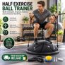 Half Exercise Ball Balance Trainer 58cm with Resistance Bands and Pump  300kg Capacity Black Image 4