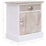 Bedside Cabinets 2 pcs 38x28x45 cm Paulownia Wood Image 8