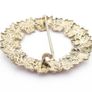 Vintage Silver Leaf Wreath Brooch Image 4