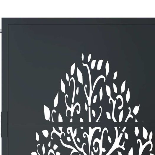 Garden Gate Anthracite 105x80 cm