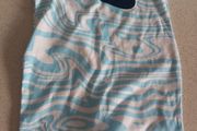 Nike baby romper - blue and white marble print