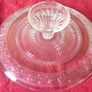 Vintage Cut Glass Art Deco Footed Cake Stand Image 8