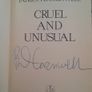 Cruel and Unusual Patricia Cornwell 1st Edition Signed Hardback with Dust Cover Image 5
